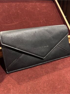 Charles & Keith Black Envelope Wallet